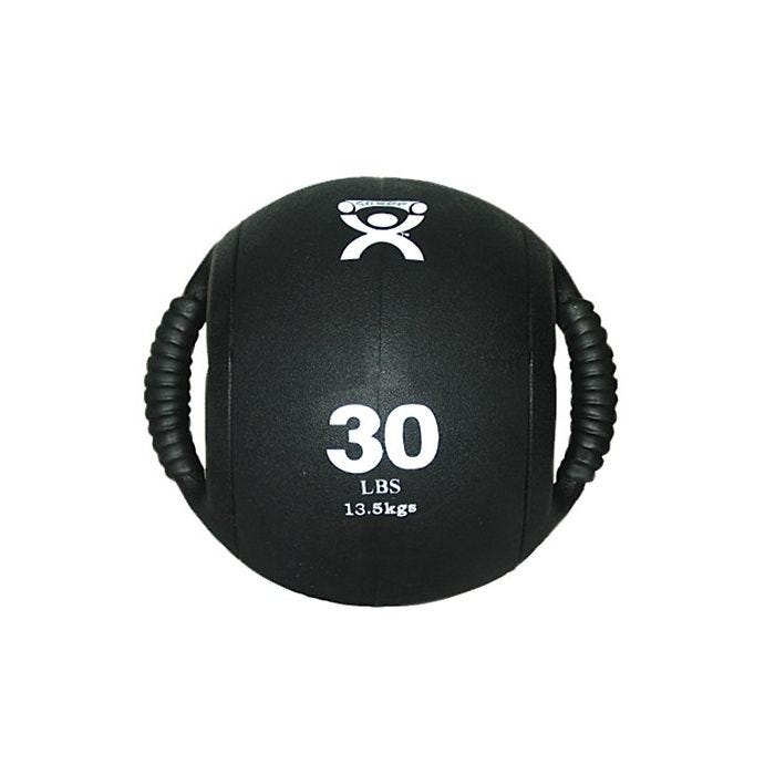 Dual Handle Medicine Ball, 30 lbs. Black