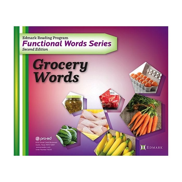 Functional Word Series Grocery Words Functional Word Series Grocery Words