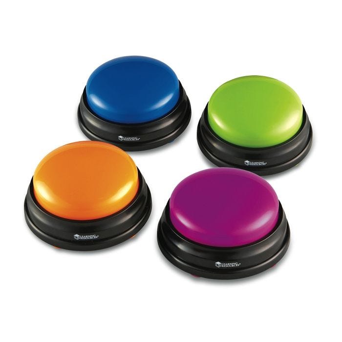 Answer Buzzers, Set of 4 Answer Buzzers, Set of 4