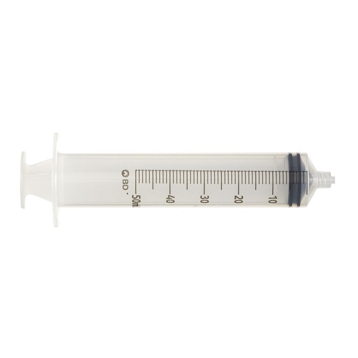 Side view of 50cc Leur Lock Syringe with 40 per box Side view of 50cc Leur Lock Syringe with 40 per box