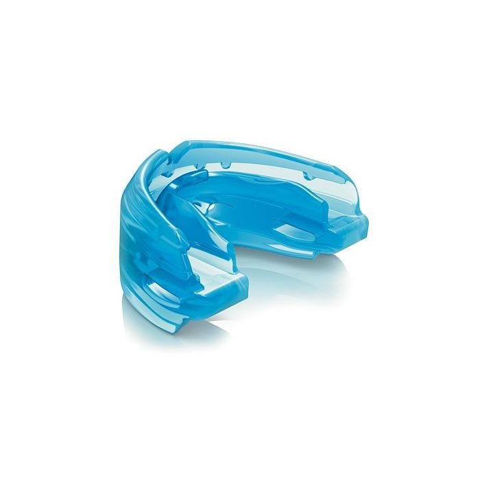 Shock Doctor Double Braces Mouthguard, Blue Strapless Shock Doctor Double Braces Mouthguard, Blue Strapless