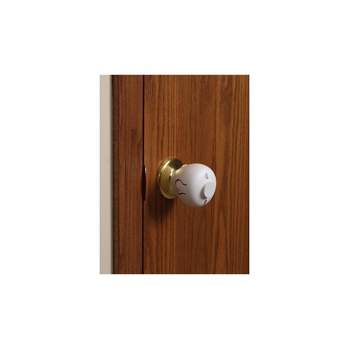 Front view of Door Knob Cover with Key Hole Cover, 2 covers per package Front view of Door Knob Cover with Key Hole Cover, 2 covers per package