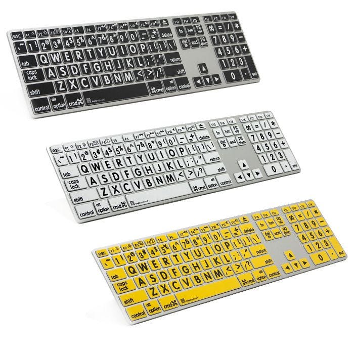 MAC Large Print Slim Line Keyboards MAC Large Print Slim Line Keyboards