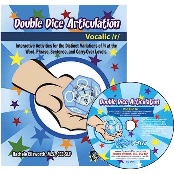 Double Dice Articulation Vocalic /r/ Double Dice Articulation Vocalic /r/