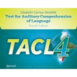 Test for Auditory Comprehension of Language