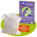 CareBag Vomit Bag with Super Absorbant Pad