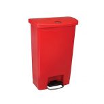 Can Step-On Slim Jim, 13 Gal Rubbermaid Red