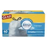 Glad Odorshield Trash Bags 13 Gallon, 40/bx
