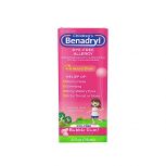 Children’s Dye-Free Benadryl, Bubble Gum, 4 oz, dye free Benadryl