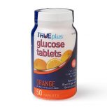 TRUEplus Glucose Chewable Tabs, Orange, 50 count