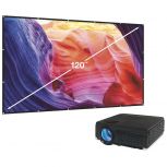 GPX® Mini Projector w/ 120” Screen