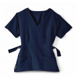 Athletic Adjustable Mock Wrap Scrub Tops