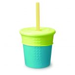 Silicone Straw Cup with Stretchy Lid