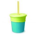 Silicone Straw Cup with Stretchy Lid