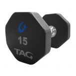 TAG 8-Sided Rubber Dumbbells