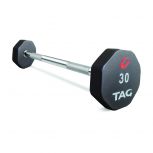 TAG 8-Sided Premium Ultrathane Fixed Barbell with Straight Handle