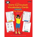 Webber Core Curriculum Vocabulary Cards Fun Sheets Level PreK - K