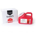 Mailback 1 Gallon Sharps Container, Red