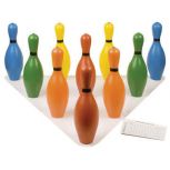 Multi-Colored Bowling Pin Set