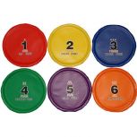 Flexible Numbered Flying Disc Set