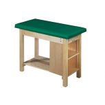 Pediatric Table with Full-Length Shelf and 2 Fixed Storage Shelves 48"L x 24"W x 36"H