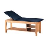 S Professional Treatment Table 30"W with Backrest and Two Fixed Shelves