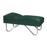 Pediatric Recovery Couch with Chrome Legs 52"L x 27"W x 20"H