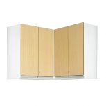 Corner Wall Cabinet with Four Laminate Doors 30"H x 36"W (each side) x 12.25"D