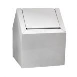 Sanifloor White Enamel Floor Standing Receptacle and Liners