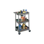 3-Tub Shelf Utility Cart