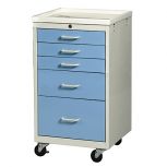 Mini Five-Drawer Cart with Key Lock