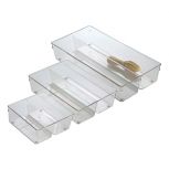 Twin Drawer Organizer, Clear 