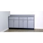 Base Cabinet with Five Doors, Three Drawers, and Three Shelves 36"H x 74"W x 18"D