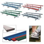 Colored Tip 'N' Roll Bleachers: 15'L x 29“H x 60“D • 3 rows (seats 30)