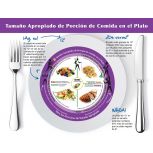 Adult Right-Sized Portion Plate Tear Pad, Spanish, 50 Sheets