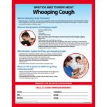 Whooping Cough/Pertussis Safety Magnet, 11" x 8.5"