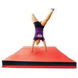 TruMat™ Tri-Fold Semi-Firm Training and Dismount Mats: 8' x 12' x 4“