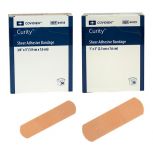 Kendall Curity Brand Adhesive Strips, Sheer Latex-Free
