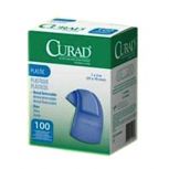 CURAD Food Service Adhesive Bandages, Blue, Plastic