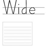 Wide double line notebook paper