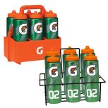 Gatorade Bottles with Carrying Rack, Gatorade Bottles