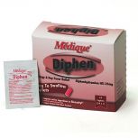 Medique Diphen Allergy & Hay Fever Relief, Diphenhydramine HCI 25mg,  Easy to Swallow Caplets, Compare active ingredients to Benadryl, Tamper Evident Unit Dose Packets, 24 caplets (24 x 1)