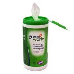 Green Works Natural Compostable Cleaning Wipes 62/Canister