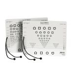 Proportionally Spaced LEA Symbols Near Vision Screener Card