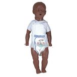 Simulaids Kevin African American 6 to 9 Month Old Infant CPR Manikin with Carrying Bag