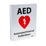 School Health Flanged Style AED Wall Sign