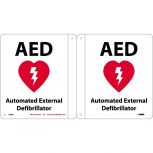 School Health Projection Style AED Wall Sign