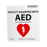 School Health Brand AED Facility Sticker, 5"x5"