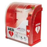 School Health Brand 320 Smart Monitoring AED Cabinet with Presence GSM, 3G Alarm, Fan, and Heater