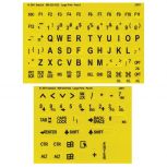 Large Print Braille Keyboard Labels